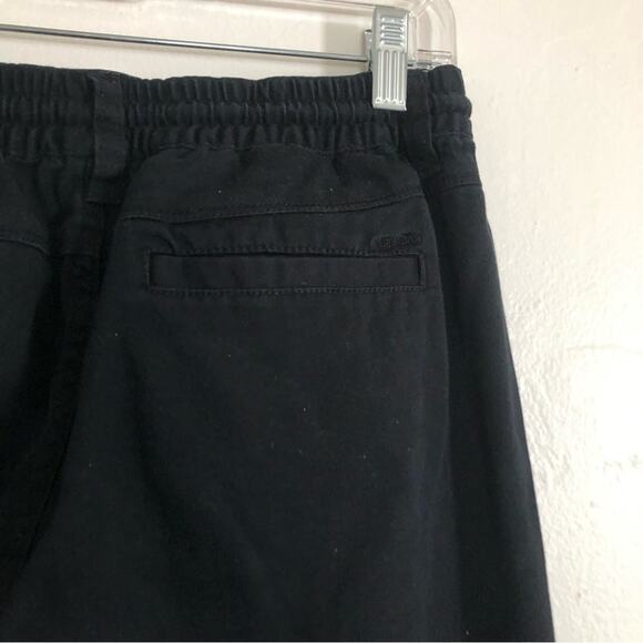 Volcom Repreve Recycled Straight Leg Elastic Waist Drawstring Pullon Black Pants - Picture 6 of 8